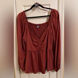 Old Navy Women's Rust Top